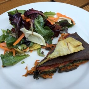 Gluten-free veggie quiche from Le Pain Quotidien